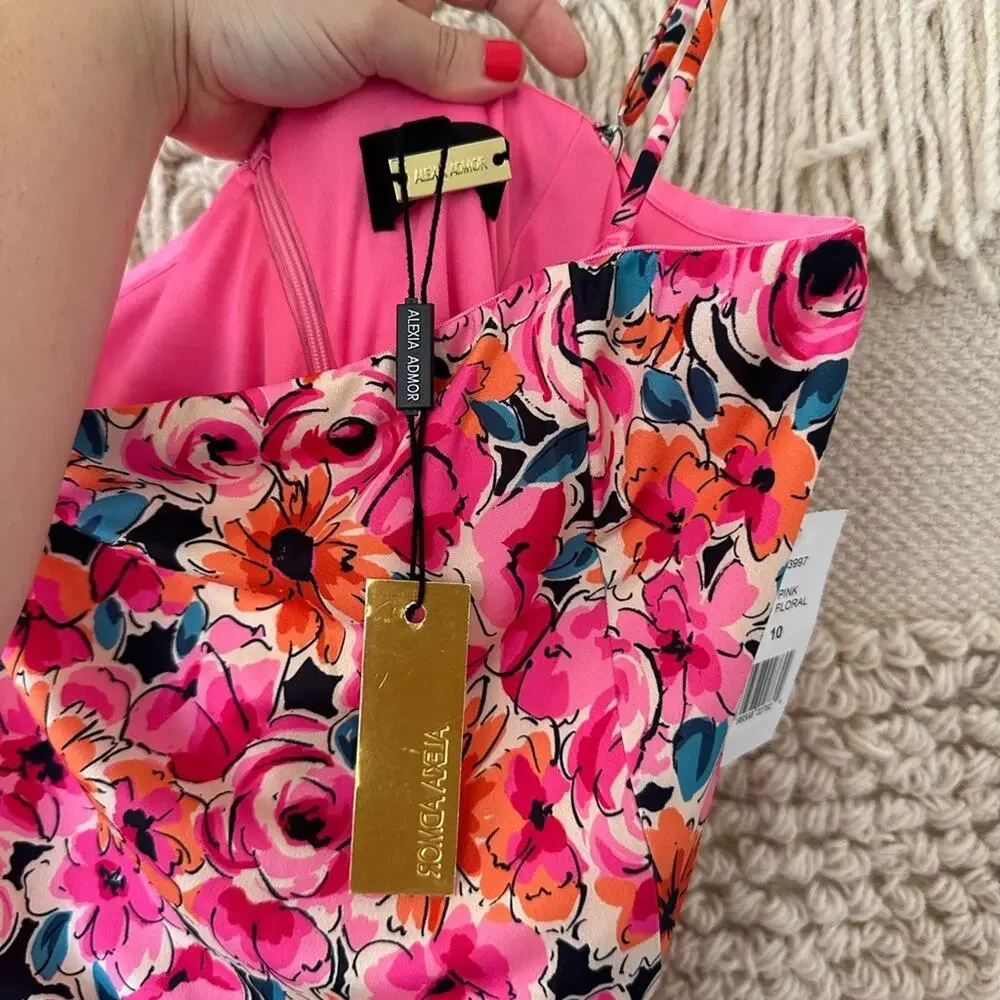 Alexia Admor Ellie Midi Dress NWT